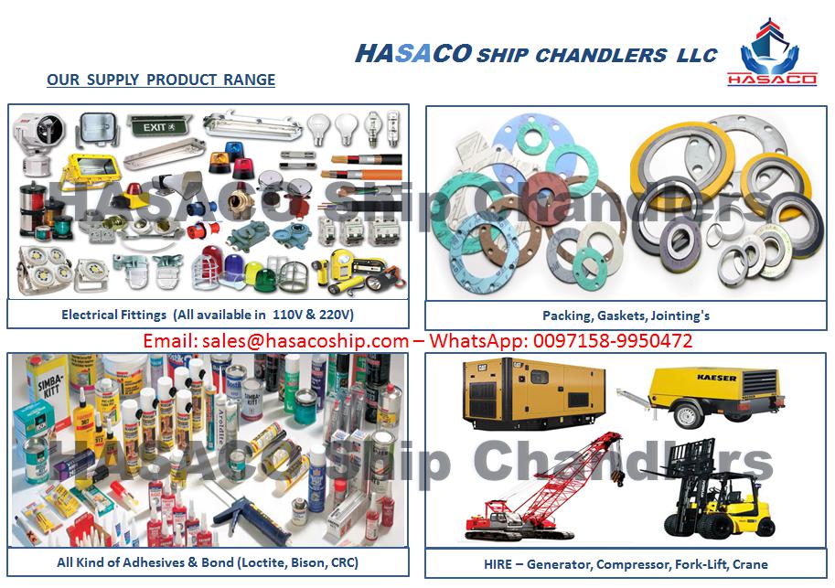 Hasaco Ship Chandler 11, Marine Store Ship Supply Dubai