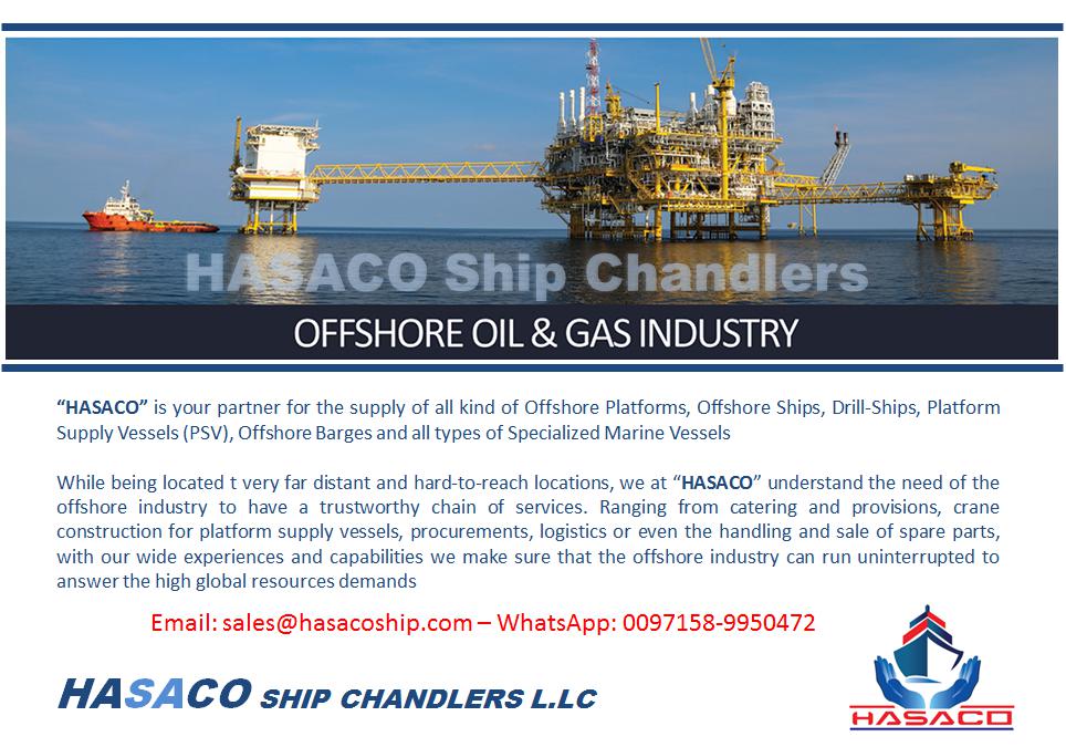 Hasaco Ship Chandler 14, Marine Store Ship Supply Dubai