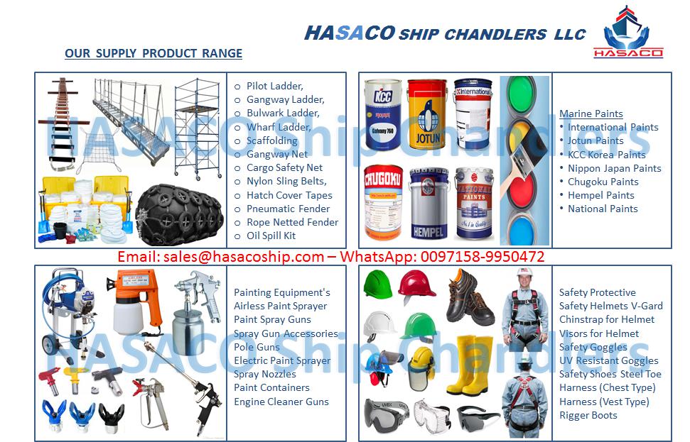 Hasaco Ship Chandler 4, Marine Store Ship Supply Dubai