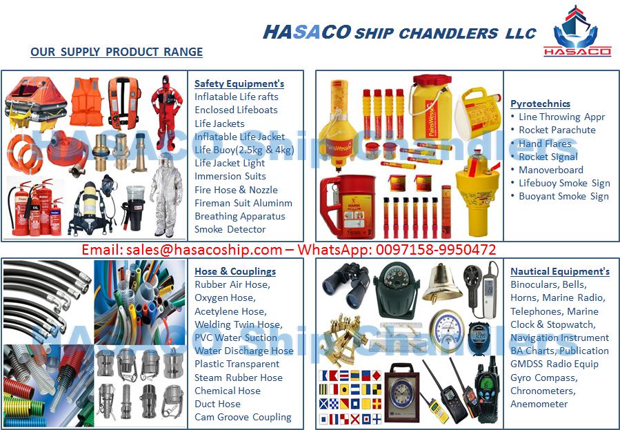Hasaco Ship Chandler 5, Marine Store Ship Supply Dubai