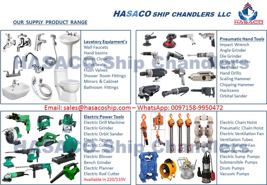 Hasaco Ship Chandler 7, Marine Store Ship Supply Dubai